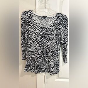 Ann Taylor Peplum Top Medium